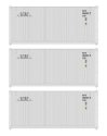 20′ Fully Corrugated Container - 3-Pack -- Gateway, HO, Walthers SceneMaster 18051