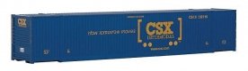 53′ Singamas Corrugated Side Container - Ready to Run -- CSX Transportation (blue, yellow Bo, HO, Walthers SceneMaster 8502