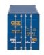 53′ Singamas Corrugated Side Container - Ready to Run -- CSX Transportation (blue, yellow Bo, HO, Walthers SceneMaster 8502