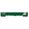 52`6` Corrugated-Side Gondola - Ready to Run - Value Line -- Burlington Northern (1970s Scheme, Cascade Green, white, Large Log
