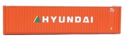 40′ Hi Cube Corrugated Container w/Flat Roof - Assembled -- Hyundai, HO, Walthers SceneMaster 8207