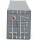 45′ CIMC Container - Assembled -- Mitsui OSK (gray, white, red, green, Alligator Logo), HO, Walthers SceneMaster 8572