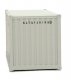 20′ Corrugated Container - Assembled -- K-Line (gray, red, white), HO, Walthers SceneMaster 8065