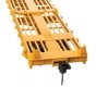 60′ Pullman-Standard Flatcar - Ready to Run -- TTX TTCX 92310 (Container pedestals yellow, black, HO, WalthersMainline 5412