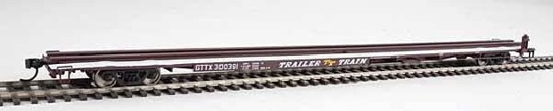 85′ General American G85 Flatcar - Ready to Run -- GTTX (Brown) 300391, HO, WalthersMainline 5518