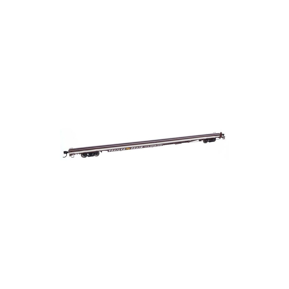 85′ General American G85 Flatcar - Ready to Run -- TTX (Brown) 300129, HO, WalthersMainline 5563