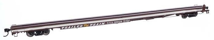 85′ General American G85 Flatcar - Ready to Run -- TTX (Brown) 300129, HO, WalthersMainline 5563