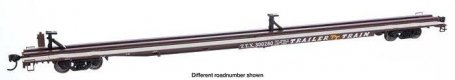 85′ General American G85 Flatcar - Ready to Run -- TTX (Brown) 300129, HO, WalthersMainline 5563