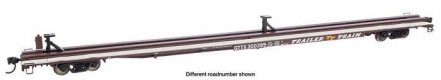 85′ General American G85 Flatcar - Ready to Run -- GTTX (Brown) 300330, HO, WalthersMainline 5551