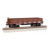 Old-Time Wood Gondola - Ready to Run -- Union Pacific 305 (Boxcar Red), HO, Bachmann Industries 15404