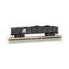 40′ Steel Gondola with Load - Ready to Run -- Burlington Northern 500043 (black), N, Bachmann Industries 17252