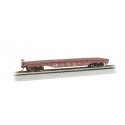 52′ Flatcar - Ready to Run - Silver Series(R) -- Louisville & Nashville, HO, Bachmann Industries 17315