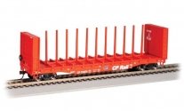 52′ Centerbeam Bulkhead Flatcar - Ready to Run -- Canadian Pacific 316879, HO, Bachmann Industries 12907