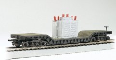 52′ Depressed Center Flatcar -- With Transformer Load, HO, Bachmann Industries 18348