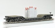 52′ Depressed Center Flatcar -- With Transformer Load, HO, Bachmann Industries 18348