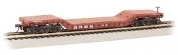 52′ Depressed-Center Flatcar - Ready-to-Run - Silver Series(R) -- Conrail 766048, HO, Bachmann Industries 18342