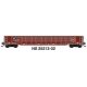 52`6` Corrugated Gondola - Ready to Run -- Norfolk Southern 2 (Ex-Missouri Pacific, Restenciled Boxcar Red), N, Trainworx Inc 25