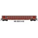 52`6` Corrugated Gondola - Ready to Run -- Norfolk Southern 2 (Ex-Missouri Pacific, Restenciled Boxcar Red), N, Trainworx Inc 25