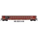 52`6` Corrugated Gondola - Ready to Run -- Norfolk Southern 6 (Ex-Missouri Pacific, Restenciled Boxcar Red), N, Trainworx Inc 25