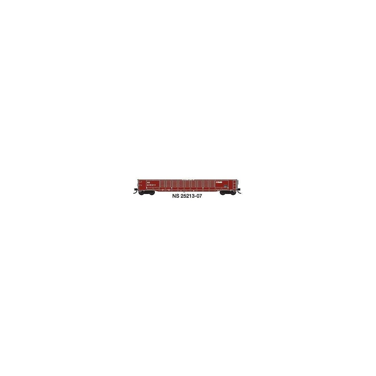 52`6` Corrugated Gondola - Ready to Run -- Norfolk Southern 7 (Ex-PC, Boxcar Red), N, Trainworx Inc 2521307