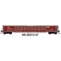 52`6` Corrugated Gondola - Ready to Run -- Norfolk Southern 7 (Ex-PC, Boxcar Red), N, Trainworx Inc 2521307