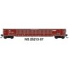 52`6` Corrugated Gondola - Ready to Run -- Norfolk Southern 7 (Ex-PC, Boxcar Red), N, Trainworx Inc 2521307