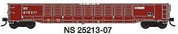 52`6` Corrugated Gondola - Ready to Run -- Norfolk Southern 7 (Ex-PC, Boxcar Red), N, Trainworx Inc 2521307