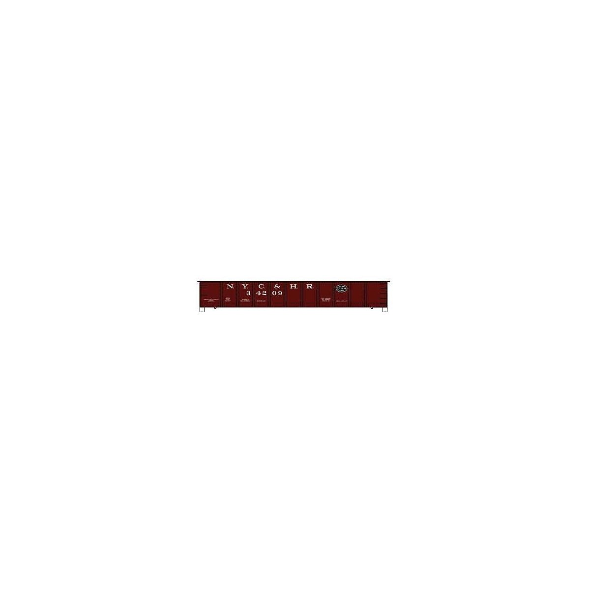 40′ Single-Sheathed Wood Boxcar, Wood Doors and Ends - Kit -- New York Central & Hudson River (Boxcar Red, black Lines Logo), 