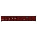 40′ Single-Sheathed Wood Boxcar, Wood Doors and Ends - Kit -- New York Central & Hudson River (Boxcar Red, black Lines Logo), 