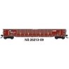 52`6` Corrugated Gondola - Ready to Run -- Norfolk Southern 9 (Ex-PC, Boxcar Red), N, Trainworx Inc 2521309
