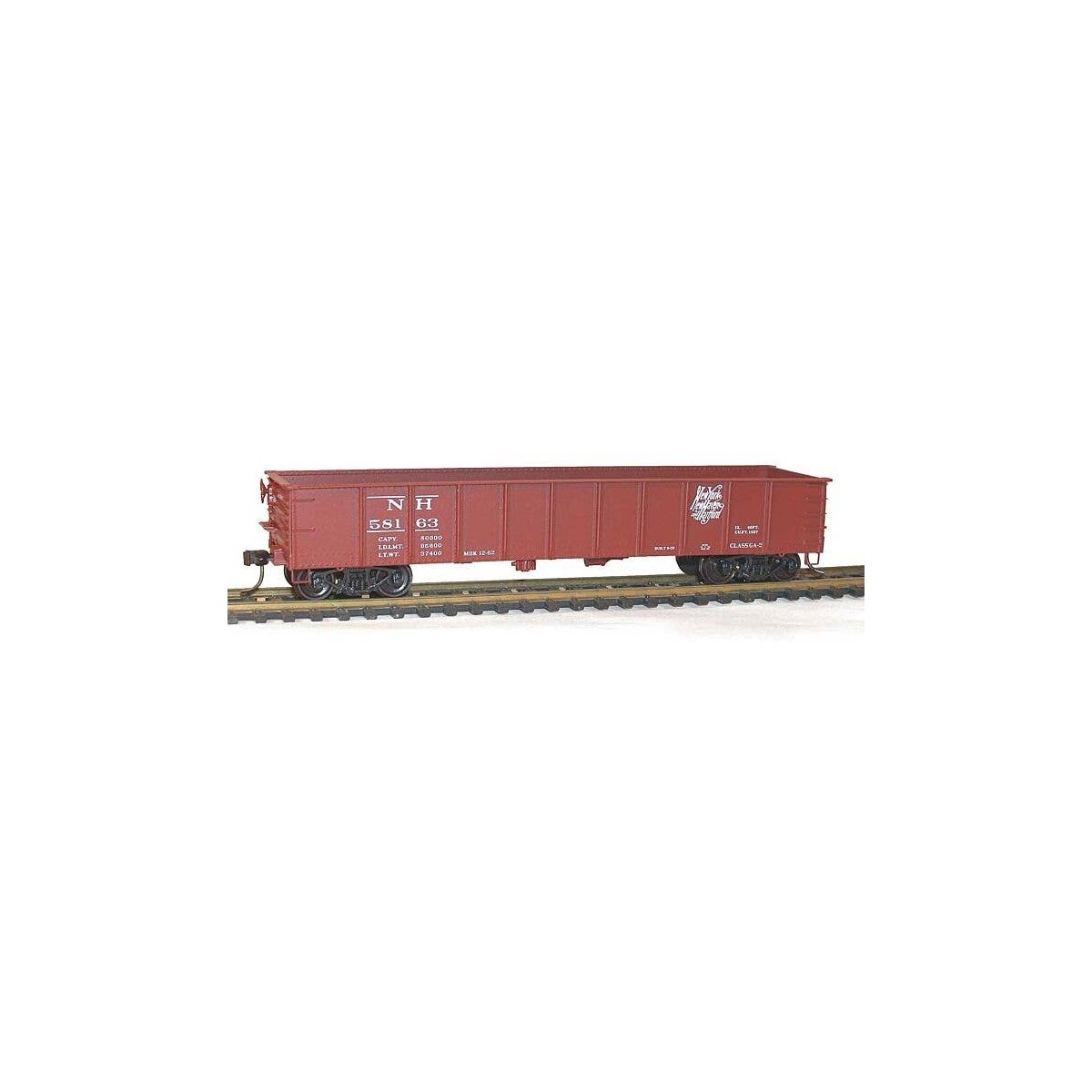 AAR 41′ Steel Gondola - Kit -- New Haven (Boxcar Red, Script Logo), HO, Accurail Inc 3767