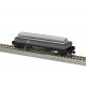 40′ Flatcar w/Wood Sides (Gondola) & Pipe Load - Ready to Run -- Carnegie Steel 4110 (black, Boxcar Red), HO, Lionel 2454110