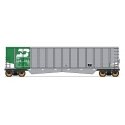 Trinity Aluminator(R) Coal Gondola - Ready to Run - Value Line -- Burlington Northern (aluminum, Cascade Green, white), N, Inter