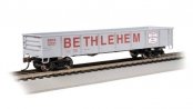 40′ Gondola - Ready to Run - Silver Series(R) -- Bethlehem Steel 46631 (gray, red), HO, Bachmann Industries 17225