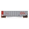 Trinity Aluminator(R) Coal Gondola - Ready to Run - Value Line -- Canadian National (aluminum, red, Noodle Logo), N, Intermounta