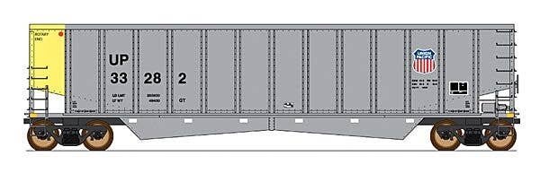 Trinity Aluminator(R) Coal Gondola - Ready to Run - Value Line -- Union Pacific (aluminum, yellow, Small Shield), N, Intermounta