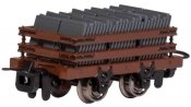 Narrow Gauge Slate Gondola w/Load - Ready to Run -- Brown, HOn30, Bachmann Industries 77316
