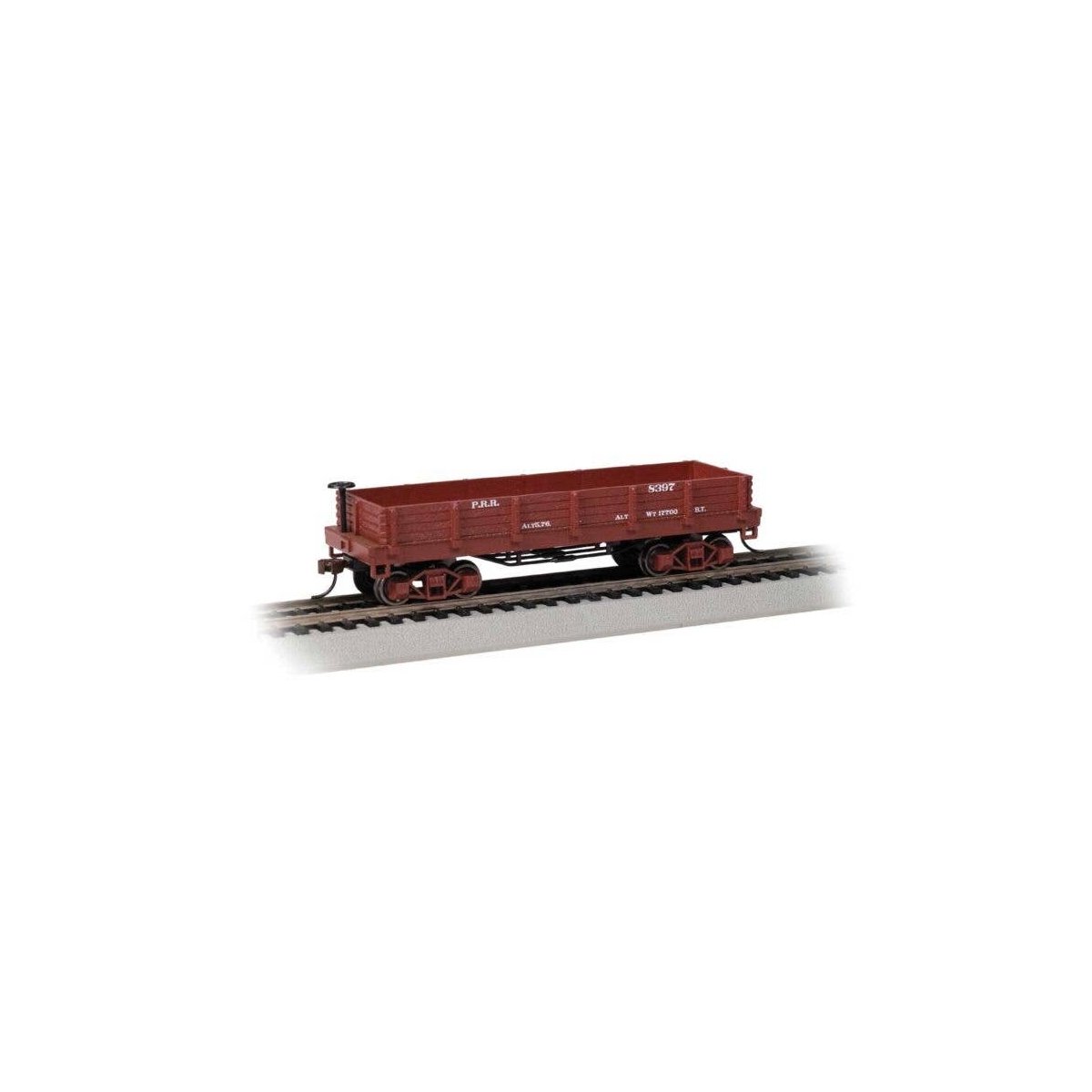 Old-Time Wood Gondola - Ready to Run -- Pennsylvania Railroad 8397 (Boxcar Red), HO, Bachmann Industries 15406