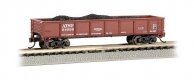 40′ Steel Gondola with Load - Ready to Run -- Atchison, Topeka & Santa Fe 64999 (Oxide Red), N, Bachmann Industries 17251