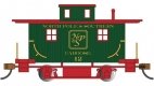Wood 4-Wheel Bobber Caboose - Ready to Run - Silver Series(R) -- North Pole & Southern 12 (C, HO, Bachmann Industries 18410
