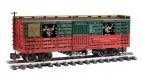 Animated Stock Car with Reindeer - Ready to Run -- Christmas (green, red), G, Bachmann Industries 98709