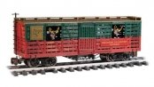 Animated Stock Car with Reindeer - Ready to Run -- Christmas (green, red), G, Bachmann Industries 98709
