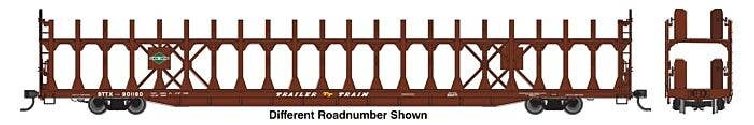 89′ Flatcar w/Bi-Level Open Auto Rack - Ready to Run -- Illinois Central 901199, HO, WalthersMainline 8040