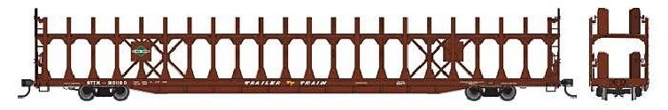 89′ Flatcar w/Bi-Level Open Auto Rack - Ready to Run -- Illinois Central 901180, HO, WalthersMainline 8037