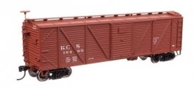 40′ ARA Single Sheathed Boxcar - Ready to Run -- Kansas City Southern 16469, HO, WalthersMainline 40718