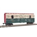 40′ Animated Stock Car with Reindeer - Ready-to-Run - Silver Series(R) -- North Pole & Southern 12040 (Reindeer Transport red,