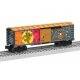 Steel Boxcar - 3-Rail - Ready to Run -- Disney Stitch (Halloween, gray, orange, glow-in-dark), O, Lionel 2528500