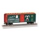 Pullman-Standard 40′ Steel Boxcar - Ready to Run - Silver Series(R) -- Claus Candy Cane Co. NP&S 20142 (green, red, white), HO