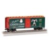 Pullman-Standard 40′ Steel Boxcar - Ready to Run - Silver Series(R) -- Claus Candy Cane Co. NP&S 20142 (green, red, white), HO