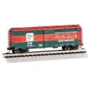 AAR 40′ Steel Boxcar - Ready to Run - Silver Series(R) -- North Pole & Southern (Christmas, Present Express Service), N, Bachm